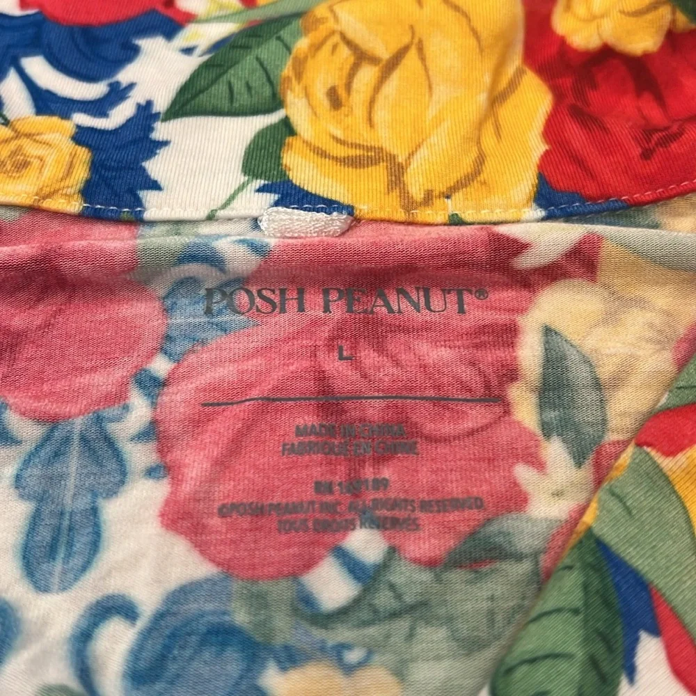 Posh Peanut Women's Luxe Pajama Pant Set LIMITED EDITION: Valentina Size Large - Picture 5 of 13